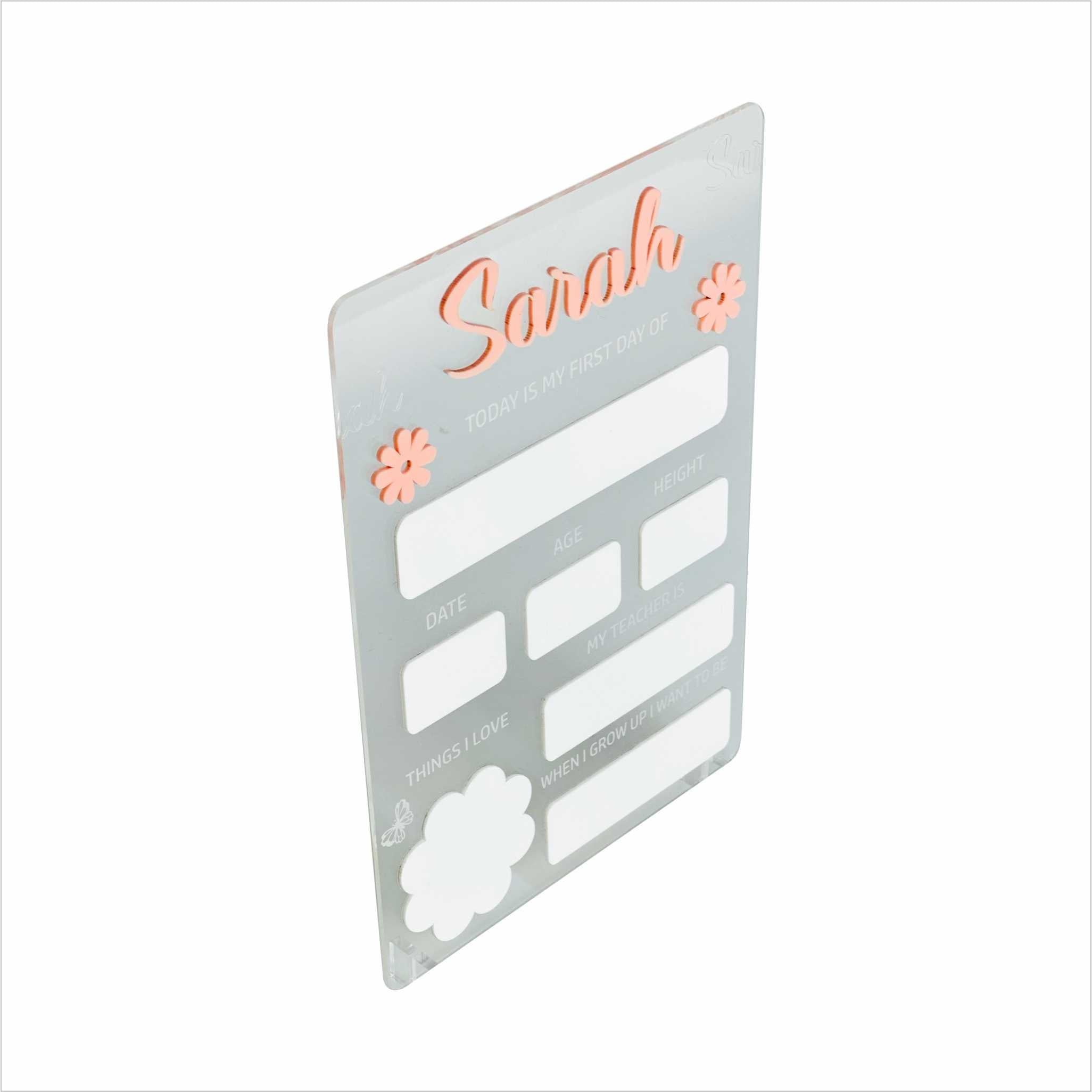 Back to School – First Day of School Acrylic Sign Plaque